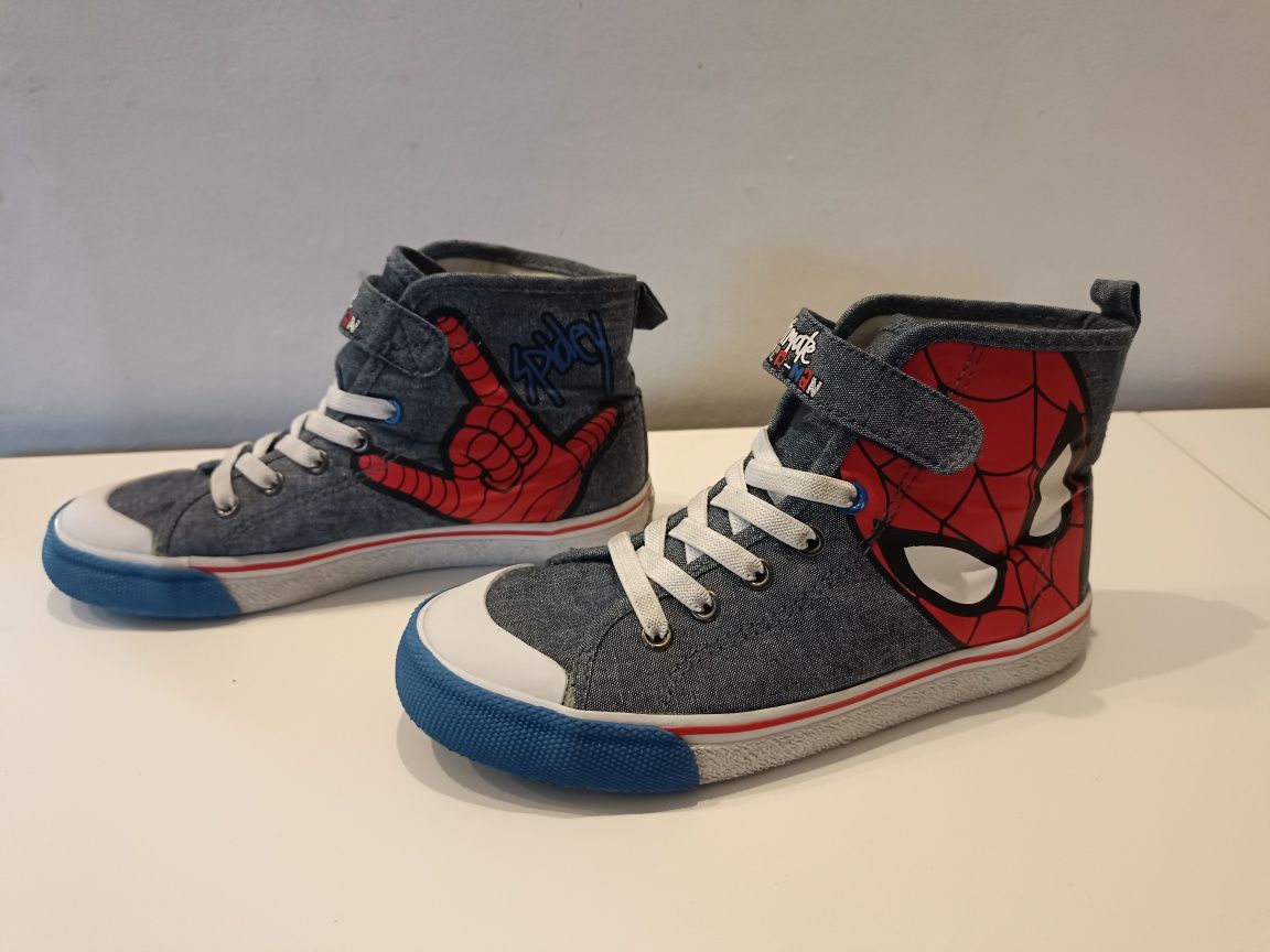 Trampki wysokie Spiderman H&M rozmiar 33 Marvel