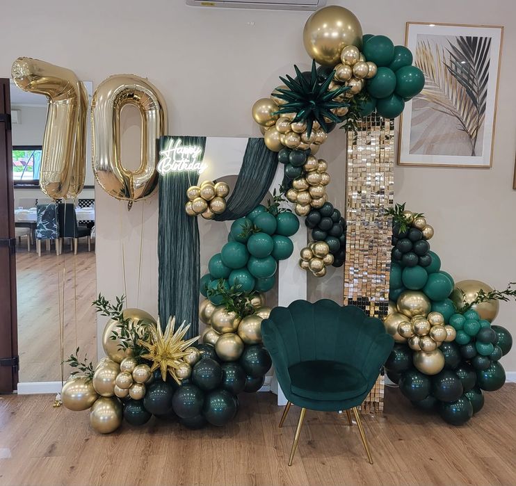 Ścianka balonowa safari , urodziny,  18 tka