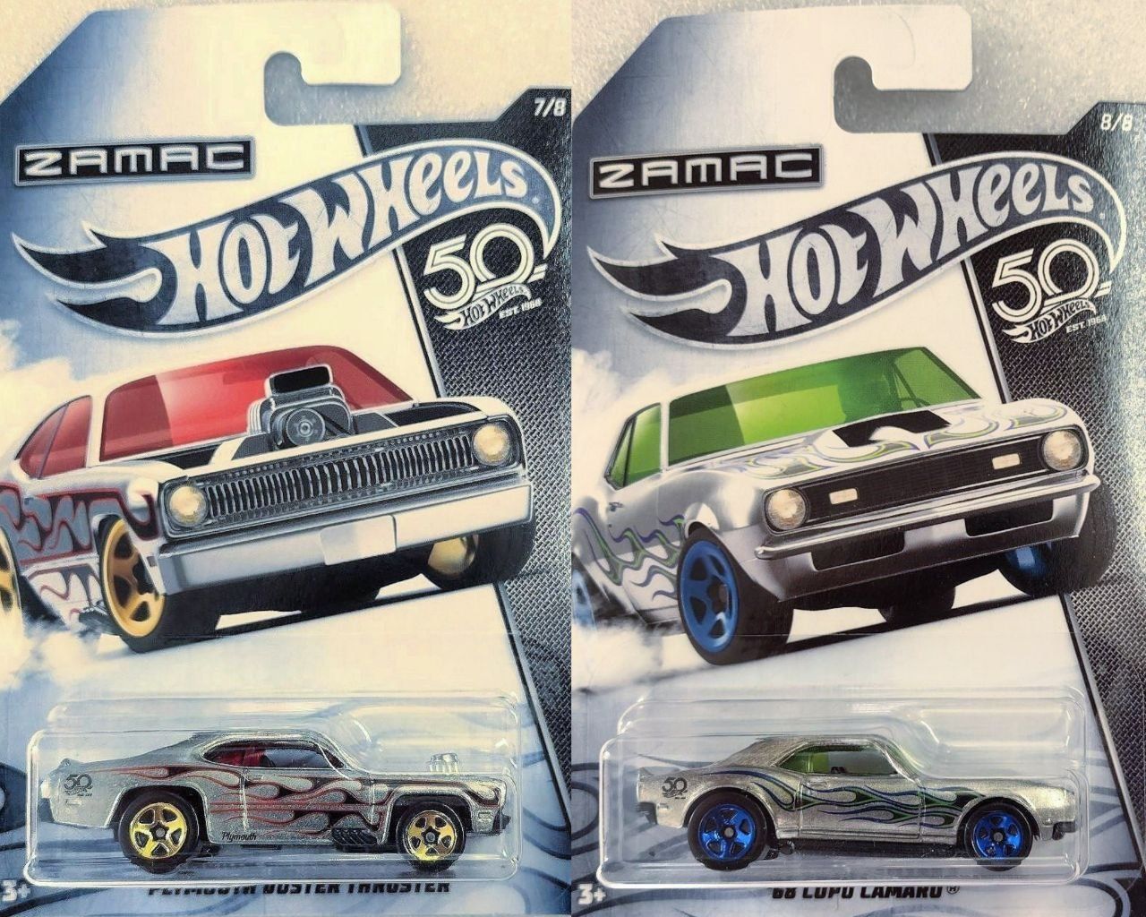 Машинки Hot Wheels спецсерія Flames ювілейні 50 років Zamac #id88