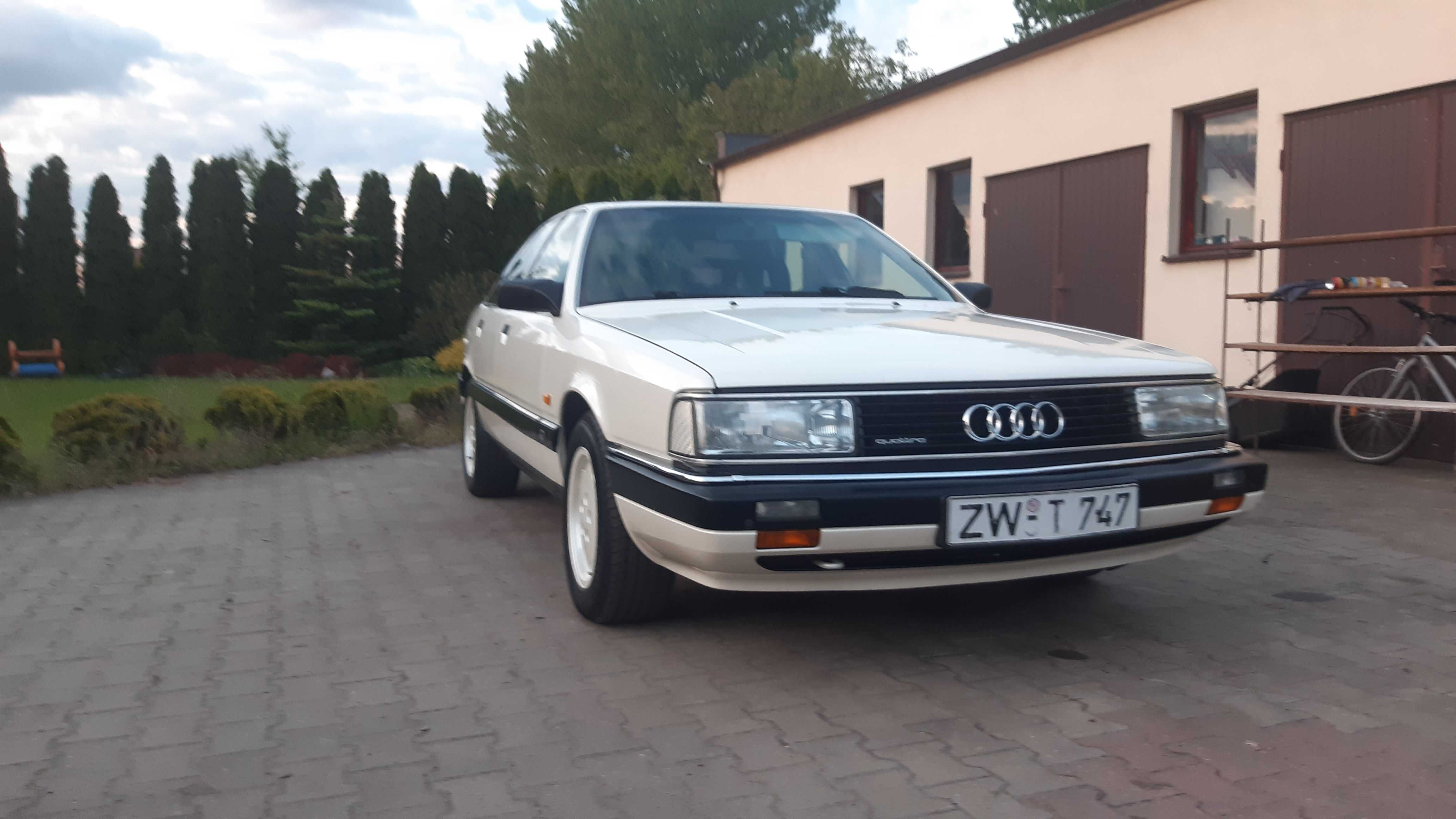 audi 200 quattro 20v maska , lampy ,zderzak grill ,błotniki , chromy