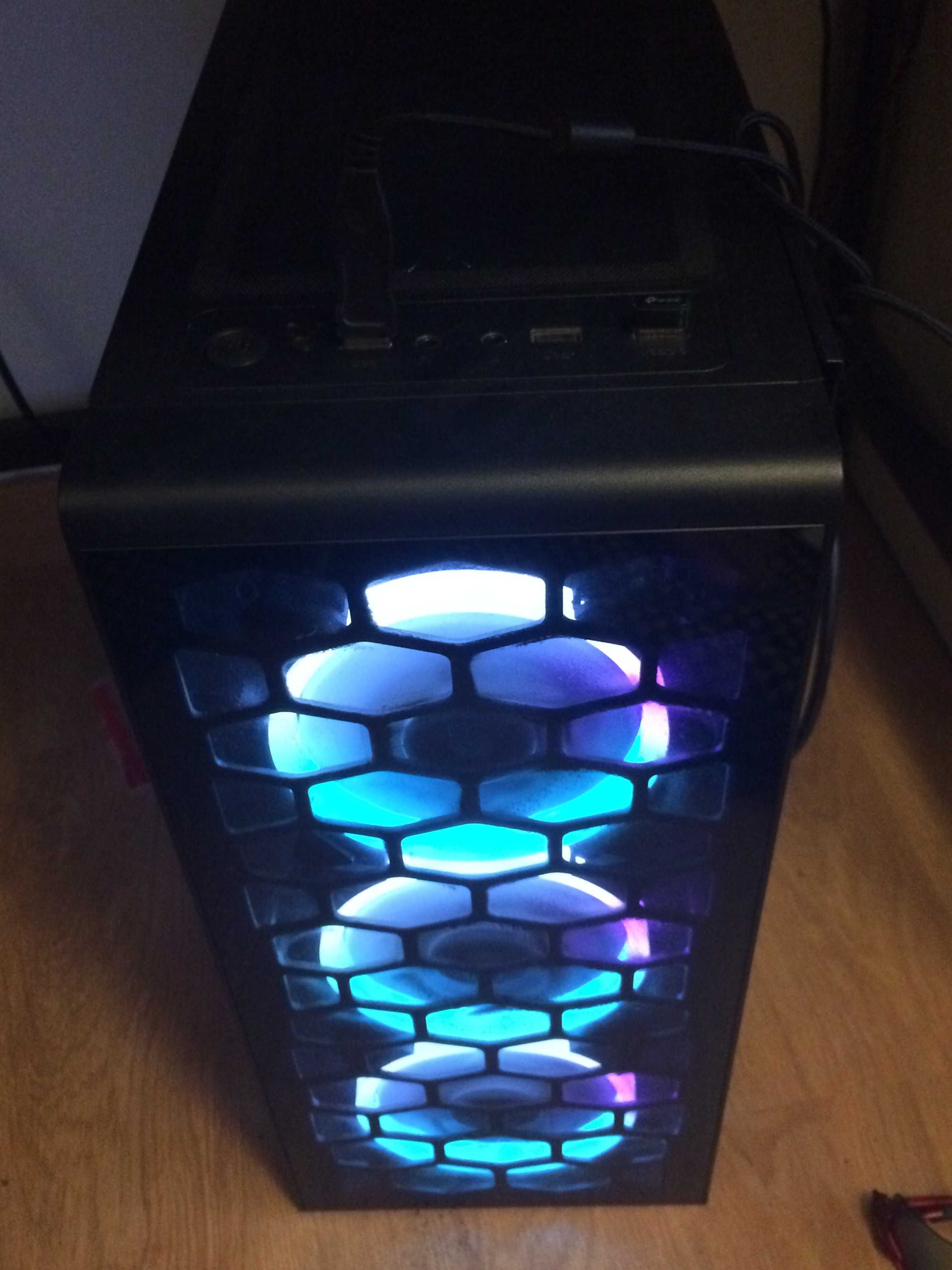 Torre gaming com (monitor lg; teclado e fones hyperx e rato incluido)