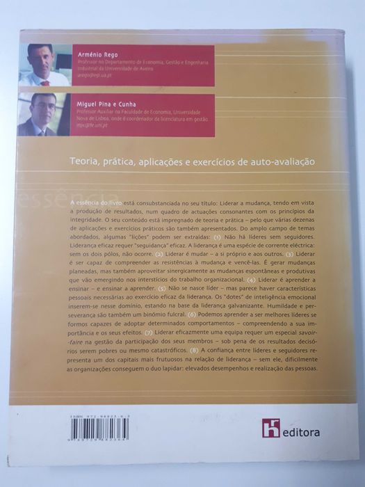 A Essência da Liderança - Arménio Rego e Miguel Pina e Cunha