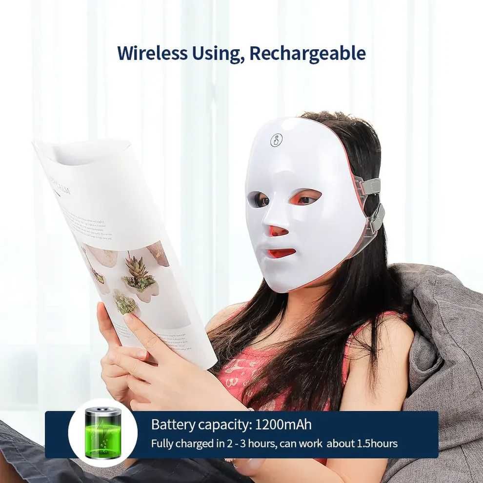 Máscara Facial de Terapia LED