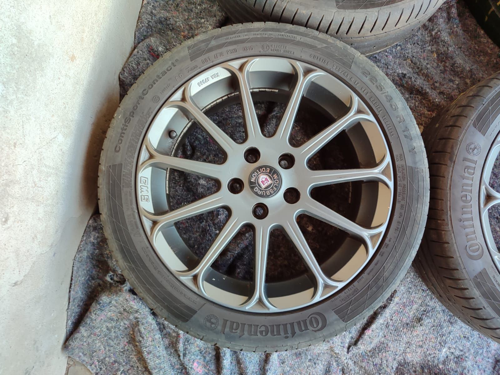 Komplet kół lato 17" 5x112 VW audi skoda