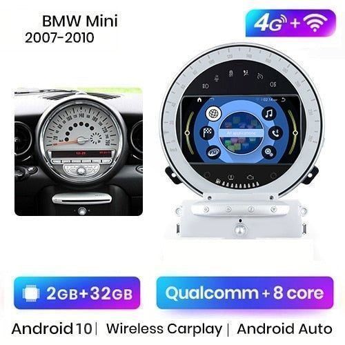 Radio nawigacja BMW Mini Cooper R56 R60 Carplay Android 2GB 32GB
