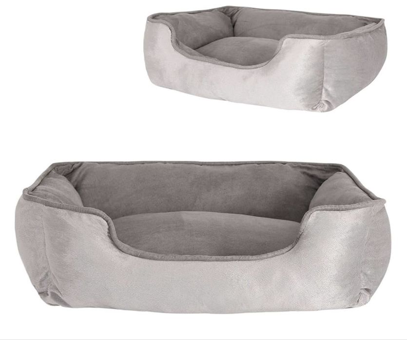 Legowisko dla Psa, Szare, (M) 80x60 cm lionto