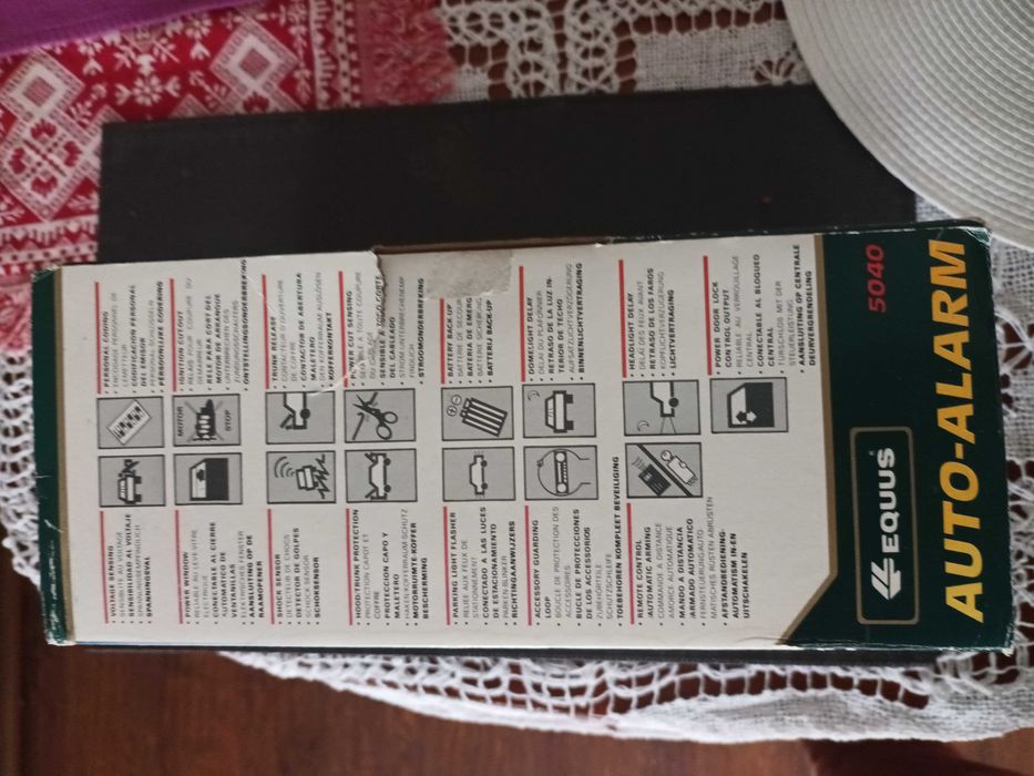 Stary alarm samochodowy EQUUS 5040 vintage PRL Made inTaiwan Nowa Cena