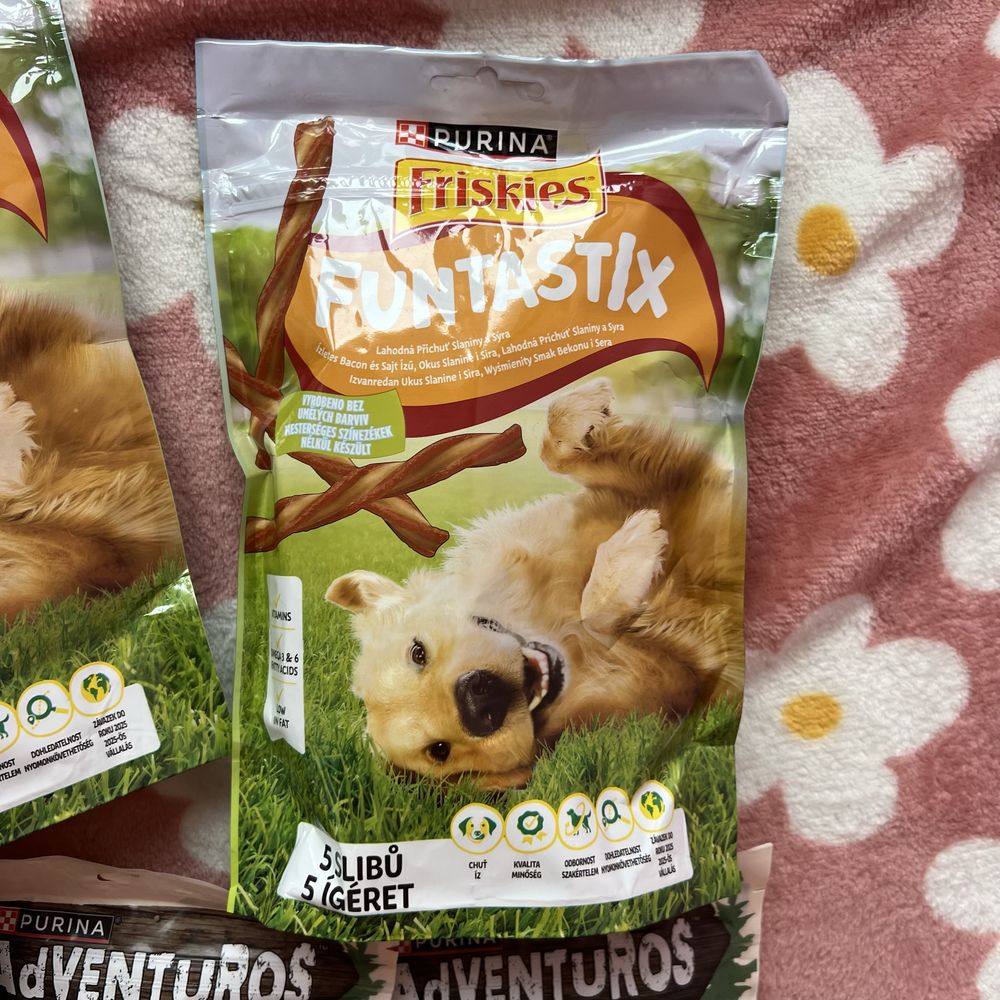 Zestaw 5 sztuk smakolyki przekaski dla psa purina frieskies adventuros