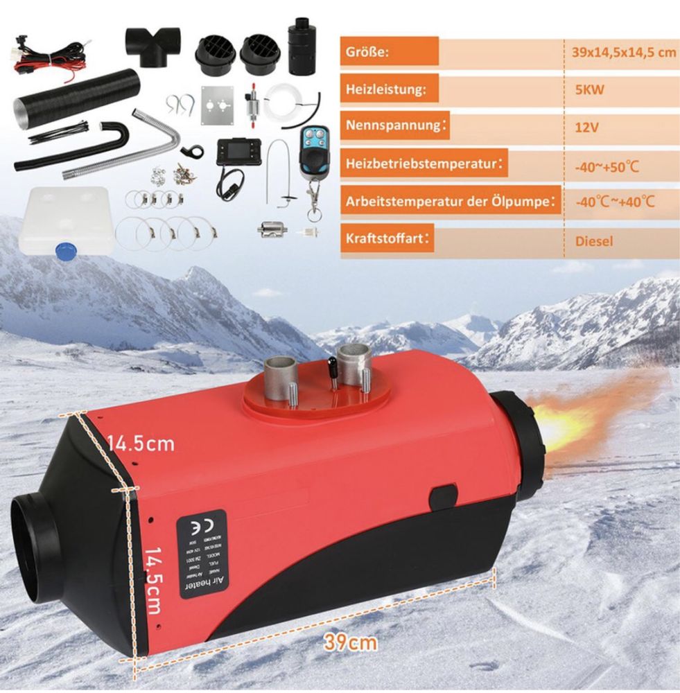 Вебасто нові на 5 і 8 kw/12v