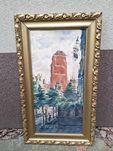 Pejzaż ze starego Gdańska-akwarela sygnowana 1931 r.