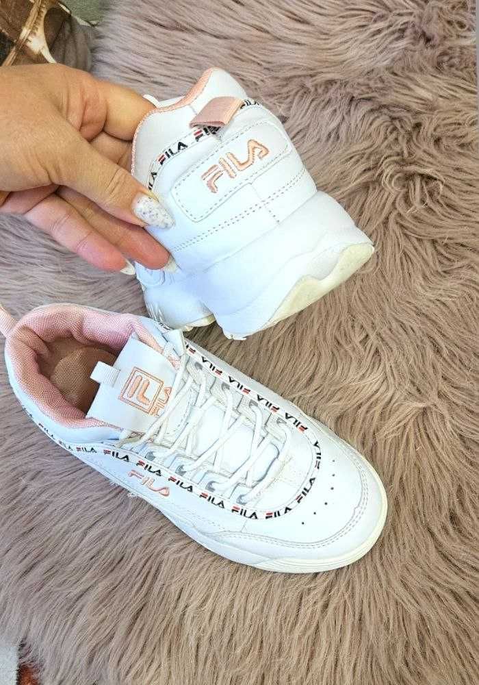 кроссовки женские Fila Disruptor белые с розовым, р. 37