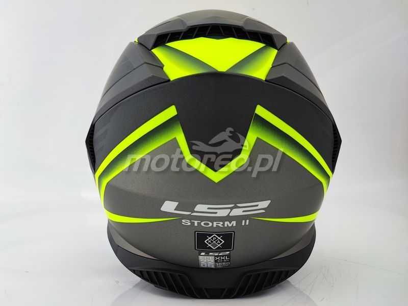 HIT! Kask z Blendą i Pinlockiem LS2 FF800 Storm 2 NERVE Mat Bl. Yellow