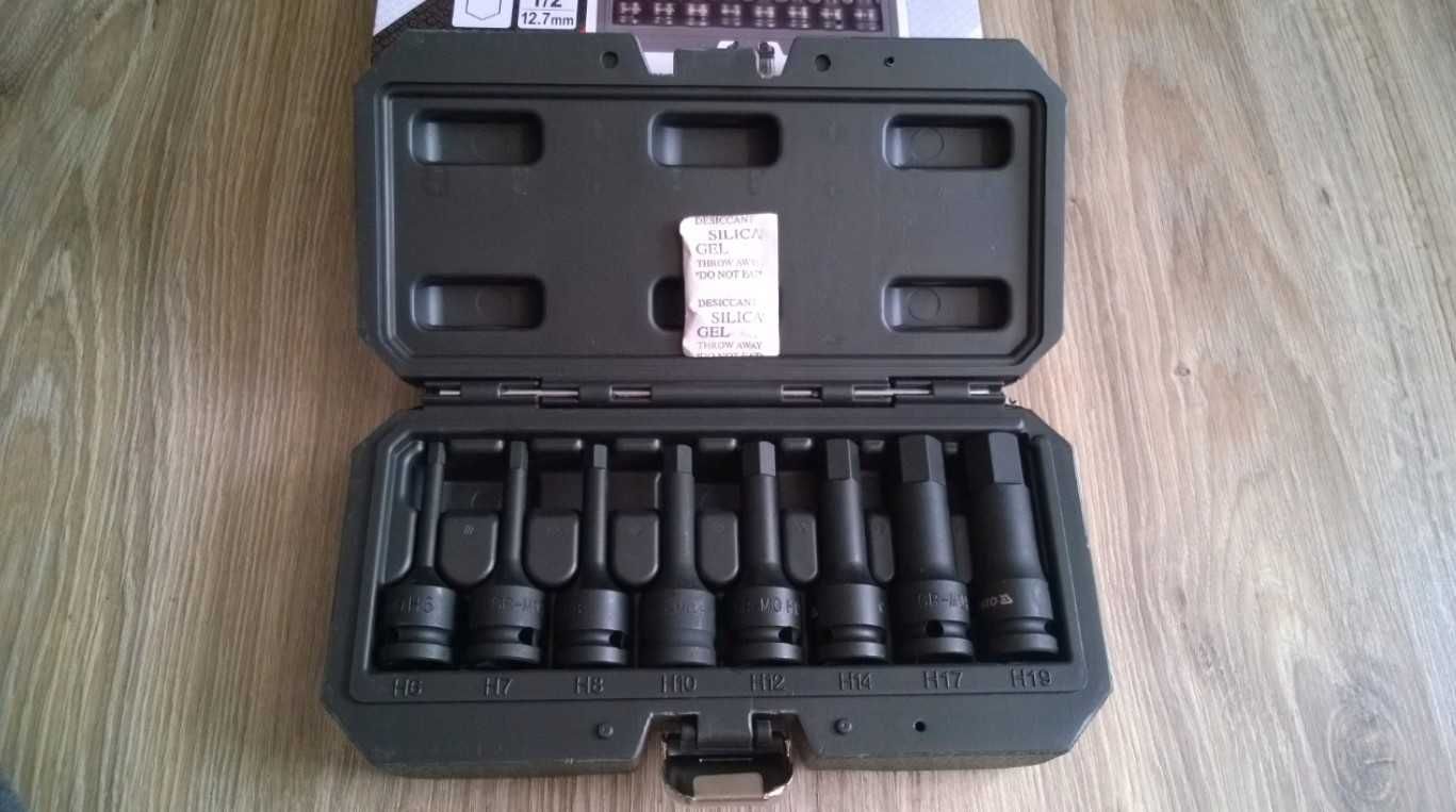 Zestaw kluczy udarowych Yato 8 szt. 5-19 mm