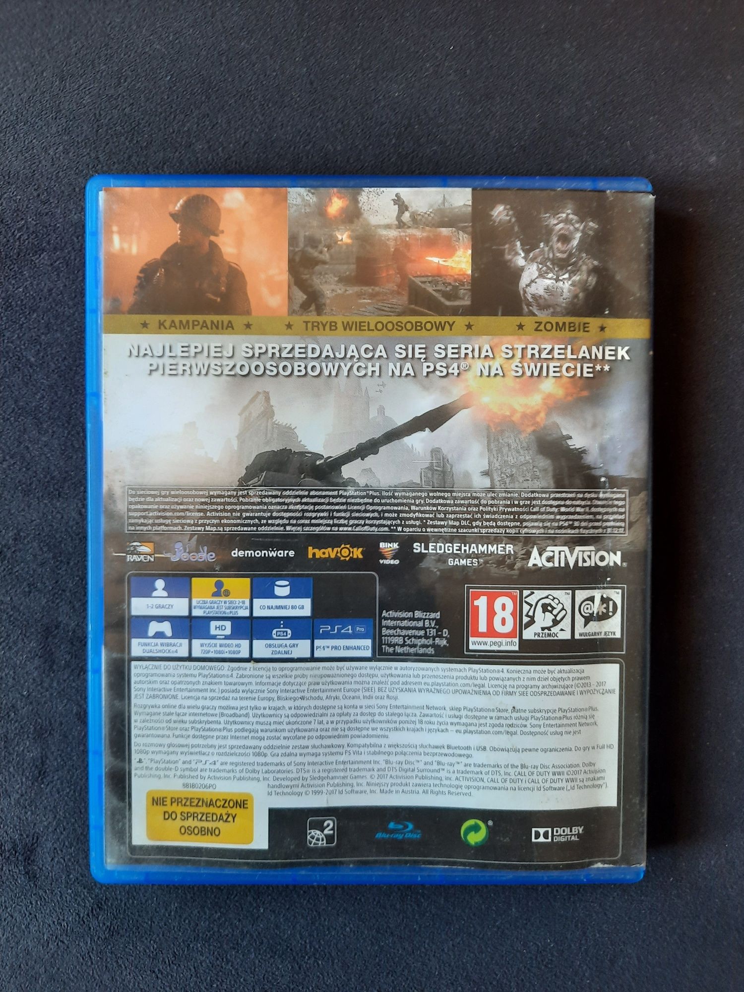 Call Of Duty WW2 Ps4 PL