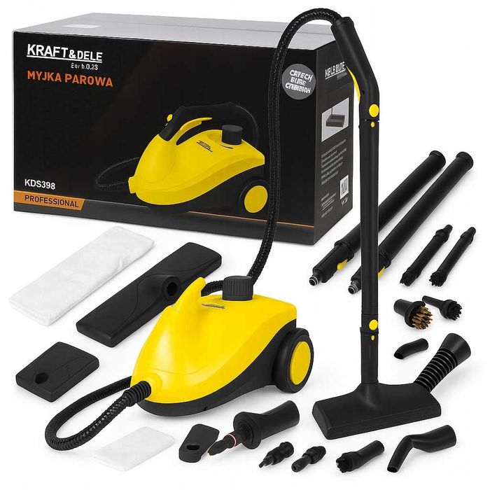 Myjka Ciśnieniowa Parowa 2500W 2L Parownica Czyścik Mop Akcesoria