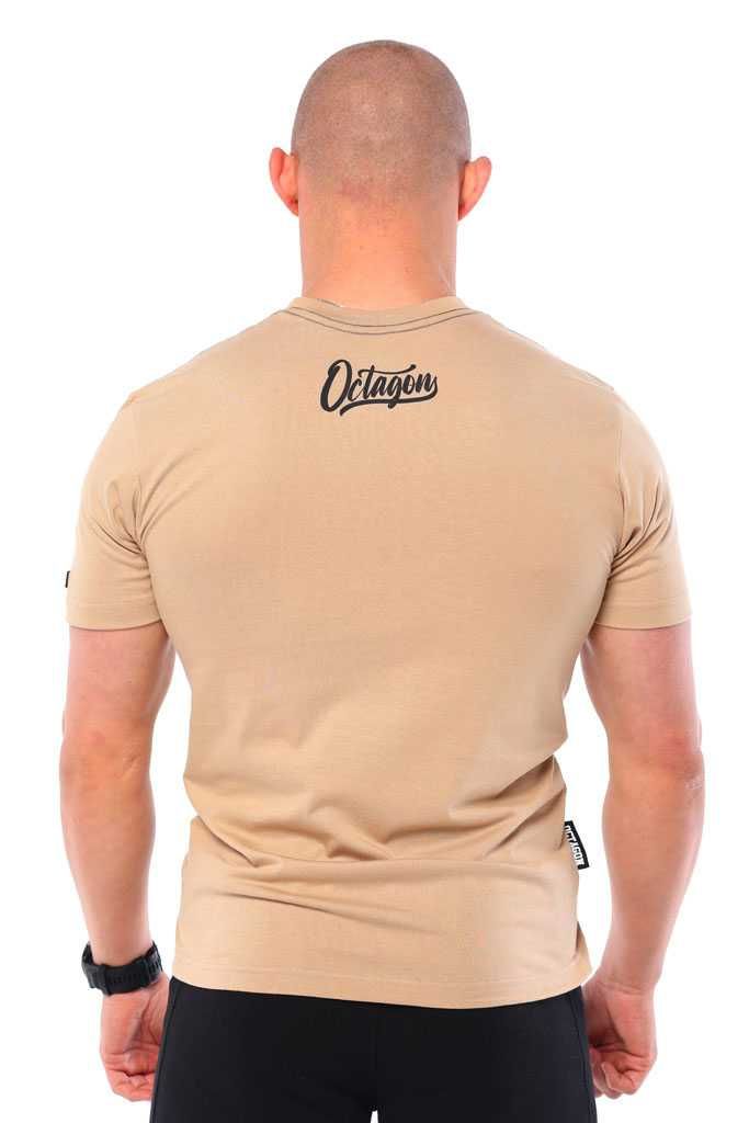 koszulka T-shirt Octagon Retro beige