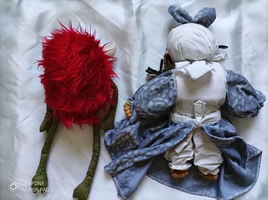 Игрушка мягкая кукла, Баба Яга и чёрт