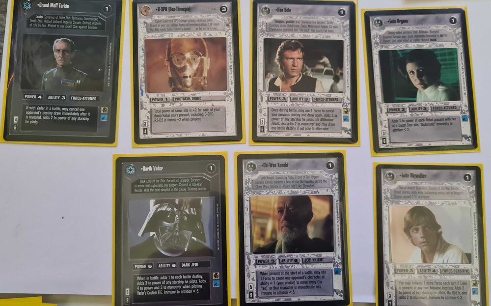 Premiere Limited Star Wars CCG SWCCG Pełny zestaw SW Decipher