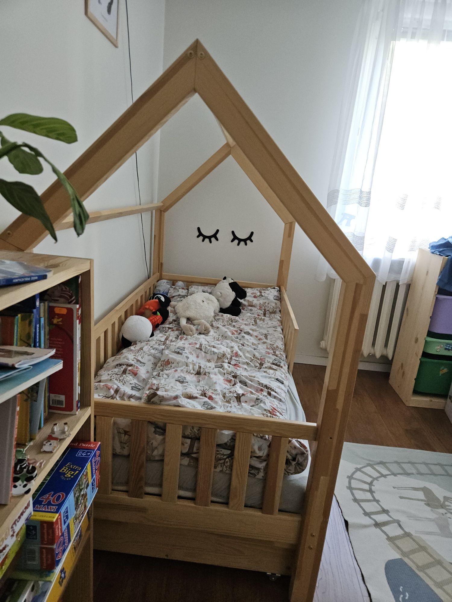 Luletto Bianco PLUS z materacem Hevea Snudo Duo (łóżko-domek)