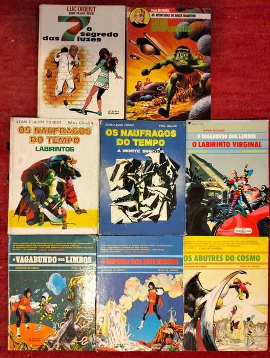 BD Luc Orient, Naufragos do Tempo, Brick Bradford, Axle Munshine