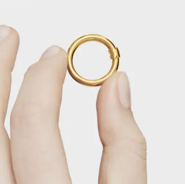 Ogniwo okrągłe 1,6 cm do biżuterii hold srebro vermeil 925