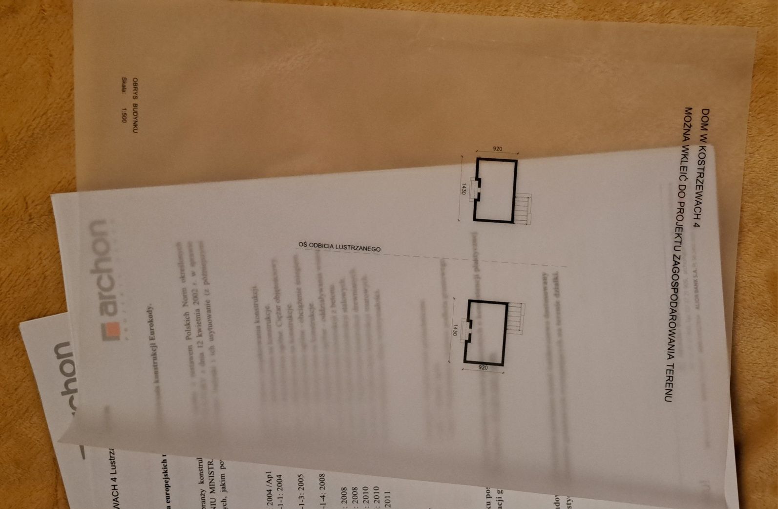 Sprzedam wspaniały projekt domu Kostrzewy 4 odbicie  lustrzane