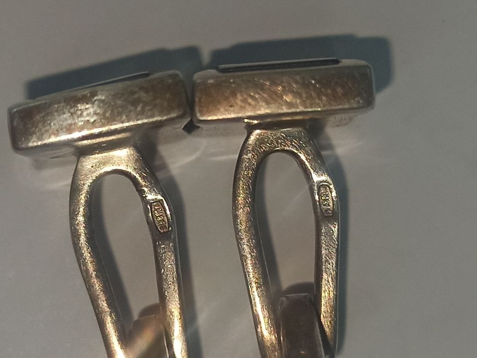 Запонки серебро 875" вес 11,83гр.