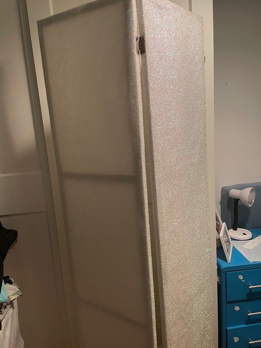 Biombo em lurex claro