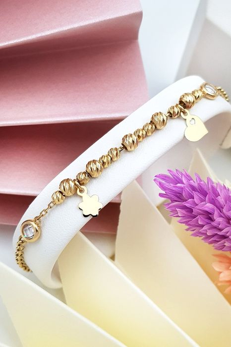 PROMOCJA !!! Piękna złota bransoletka