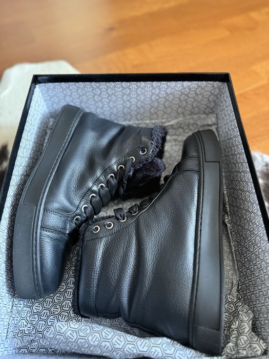 Шкіряні кеди Philip Plein,оригінал