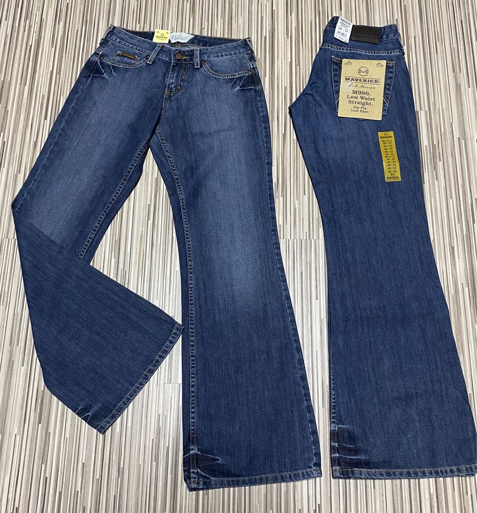 Spodnie damskie jeans szwedy 28/33 pas 70 cm komplet 2 sztuki Lee nowe