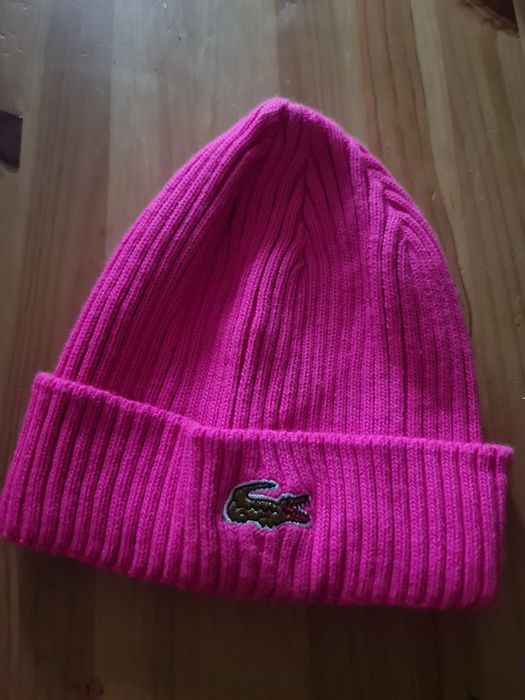 Czapka rozowa lacost