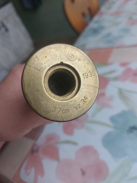 Czeska łuska 3,7cm v2 34 z 1939r. do działka 37mm