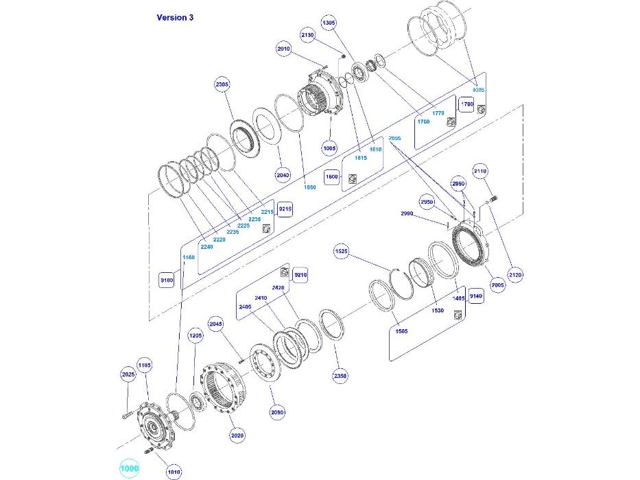 Ремонт гідромотора Poclain Hydraulic  MS08,MS11, MS18, MS35,MK04, MK05