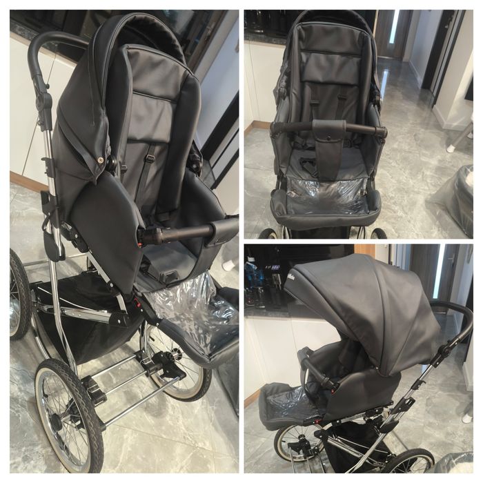 Wózek 4w1 King Lonex retro ISOFIX- jak nowy