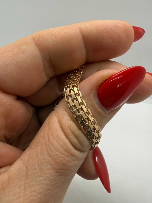 Złota bransoleta splot bismarck 585 6,34g / Mowy Lombard Raków Czwa