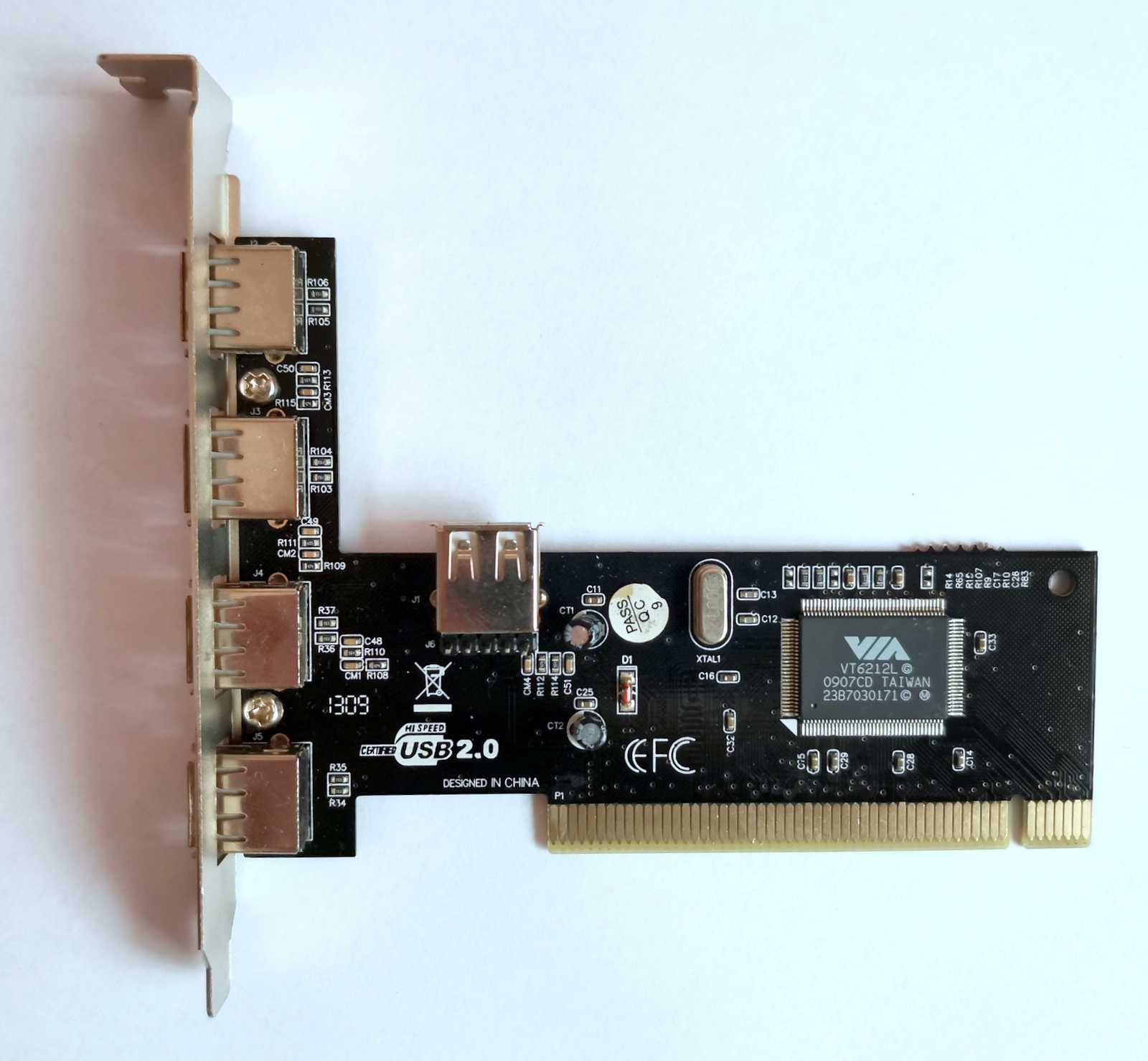 Karta rozszerzeń USB2.0 PCI z 5 portami USB do komputera stacjonarnego