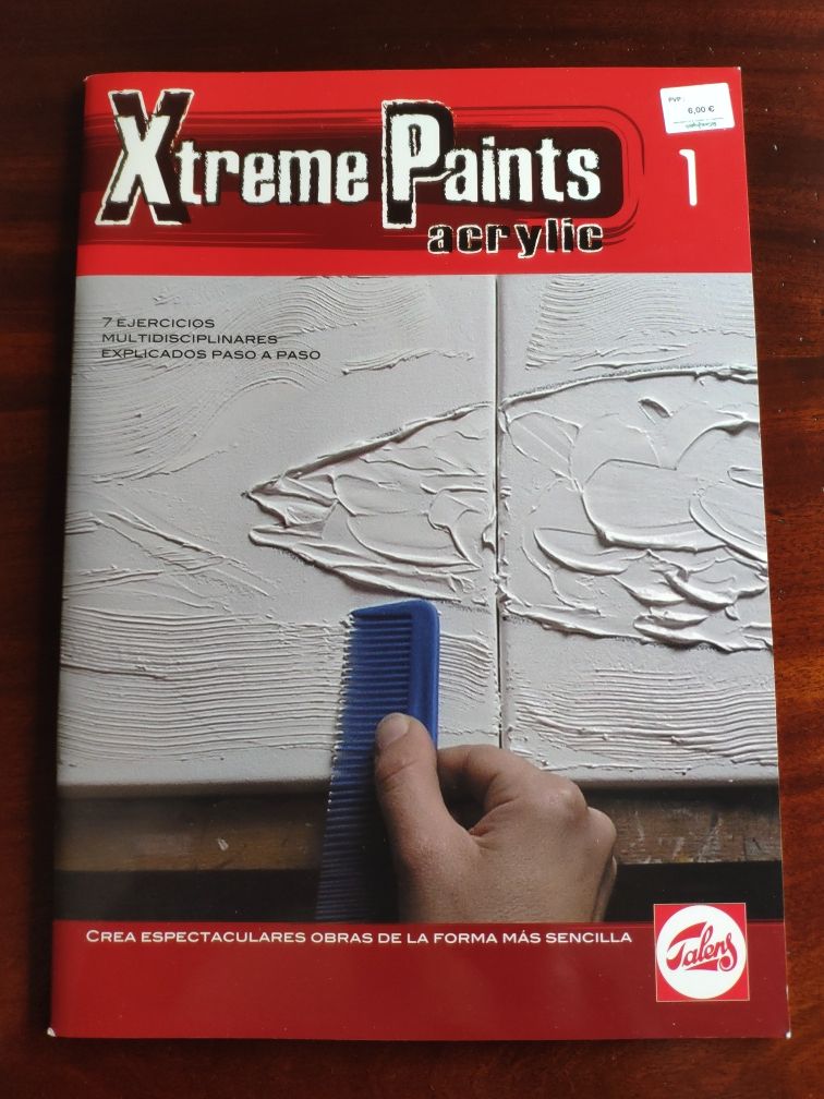 Livros de pintura com acrílico Xtreme Paints - nº 1 e 2