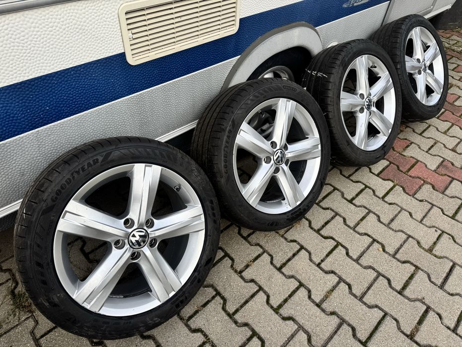 Flegi aluminiowe VW Passat B7 Audi Seat 5x112 17” opony 235/45 r17 b8