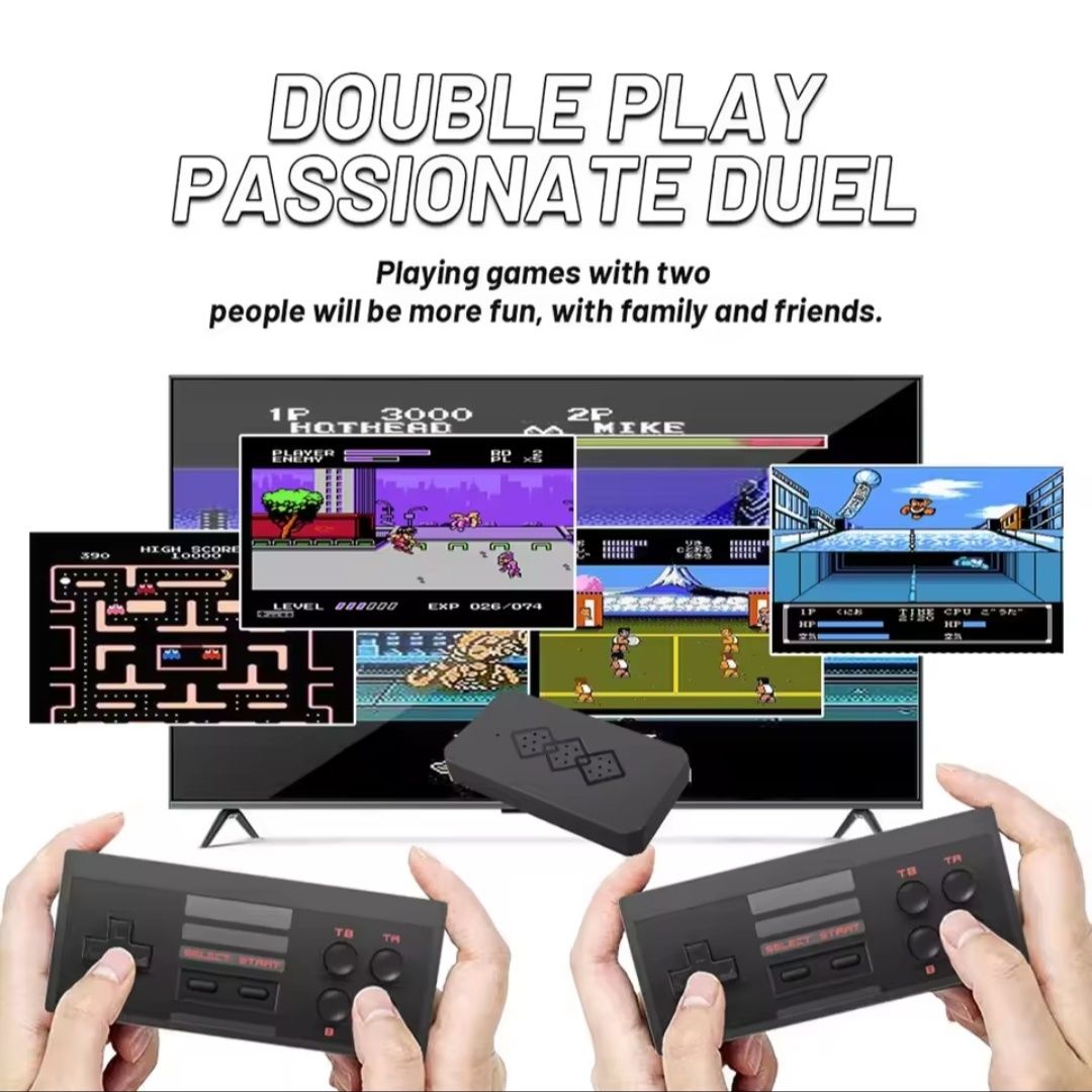 Gra TV konsola Pegasus 2 x Pady bezprzewodowe 620 gry Game Stick AV