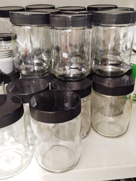 Frascos de Vidro 500ml com Tampa Plástica – Compotas Pickles Conservas