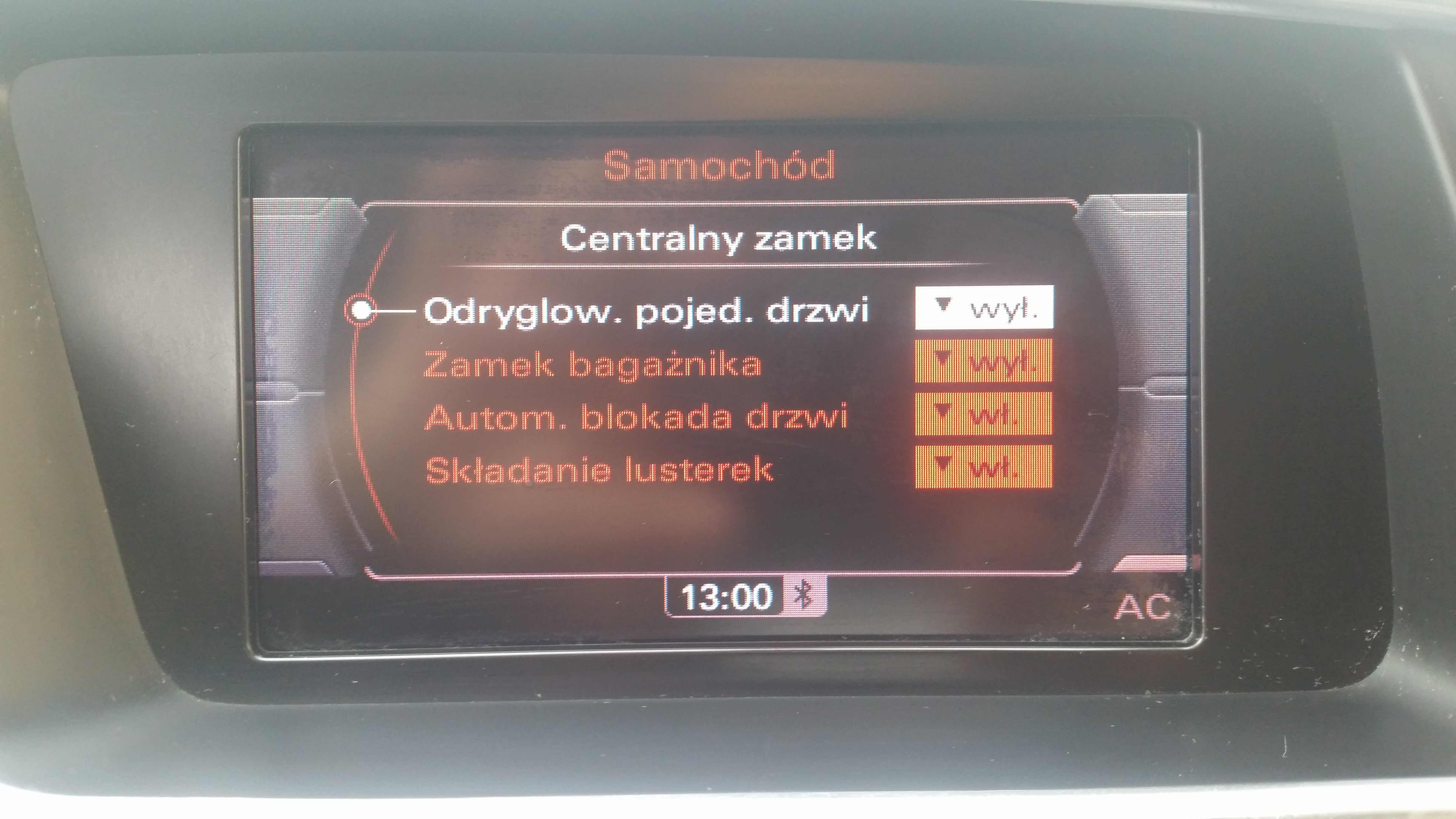 Audi polskie menu lektor syst. nawigacji MMI 3G High A4 A5 A6 A8 Q5 Q7