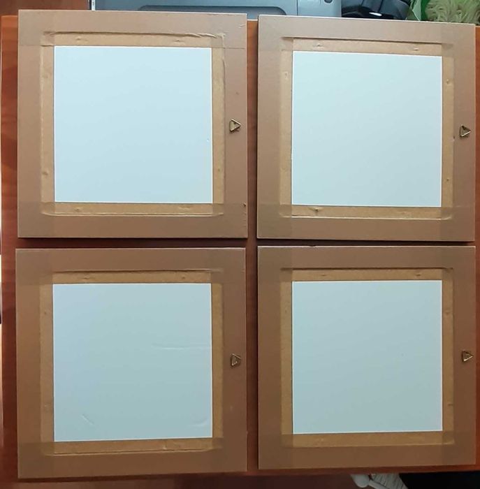 4 quadros com ilustrações de ANIMAIS - cores vivas