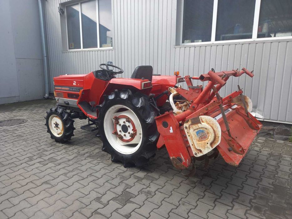 Japoński traktorek Shibaura D228 z glebogryzarką 4x4 22 km