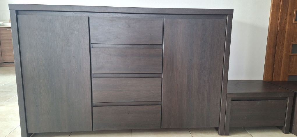 Komoda BRW Kaspian plus 2 szafki nocne