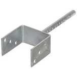 Kotwy metalowe  do montażu słupków  12 cm x 7 cm szerokosc