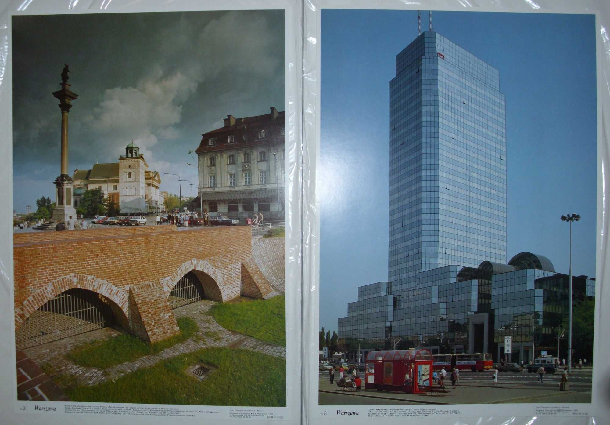 „Warszawa”, seria „Polska na fotoplakatach”, 1992, 8 plakatów!