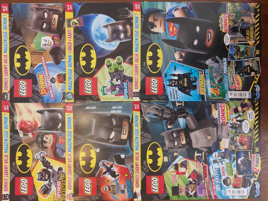 Minifigurki z "Magazyn LEGO Batman" komplet za rok 2021 + magazyn