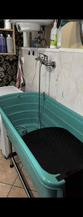 Wanna z rampą do kąpieli zwierząt