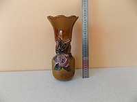 Подарочная ваза с розой ЛКСФ керамика h - 27 см